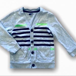 Crazy 8 Gray Striped Cardigan